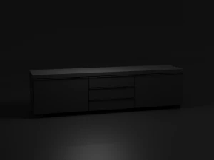 Stolik pod telewizor ikea besta burs Model 3D