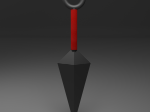 kunai and shuriken from the anime naruto 3D Model