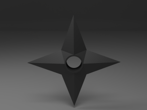 kunai and shuriken from the anime naruto 3D Model