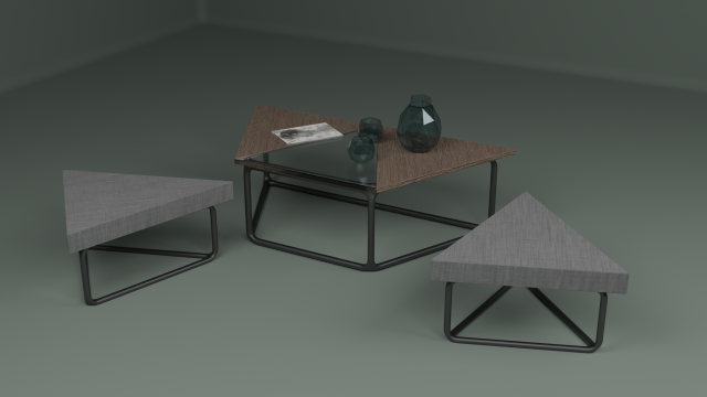 the set includes a table and chair 3D 模型 .c4d .max .obj .3ds .fbx .stl .blend 