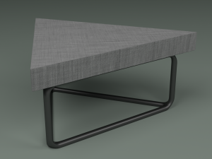 the set includes a table and chair 3D 模型