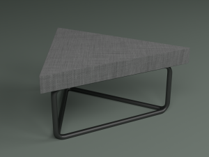 the set includes a table and chair 3D 模型