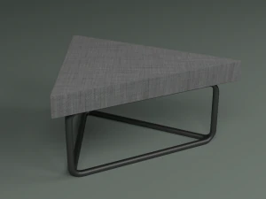 the set includes a table and chair 3D Model