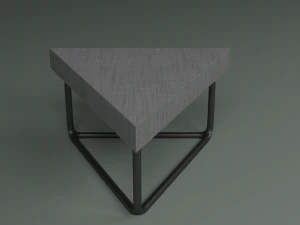 the set includes a table and chair 3D Model