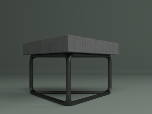 the set includes a table and chair 3D 模型