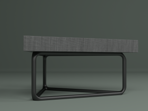 the set includes a table and chair 3D 模型