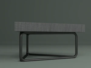 the set includes a table and chair 3D Model