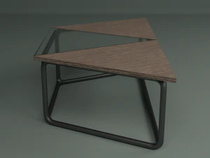 the set includes a table and chair 3D Model