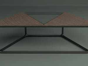 the set includes a table and chair 3D 模型