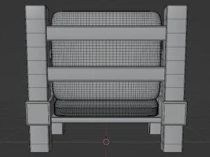 armchai with soft pillows 3D Model