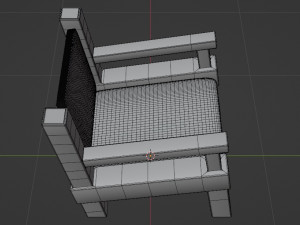 armchai with soft pillows 3D Model