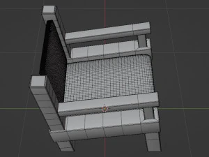 armchai with soft pillows 3D Model