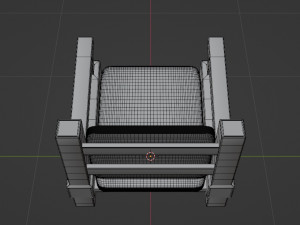 armchai with soft pillows 3D Model