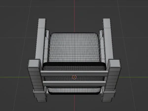 armchai with soft pillows 3D Model