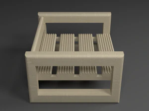 Table and table for the garden 3D Model