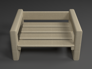 Table and table for the garden 3D 모델