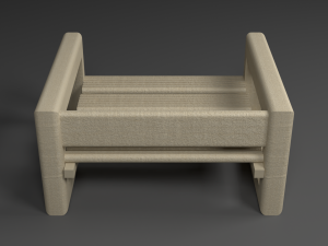 Table and table for the garden 3D 모델