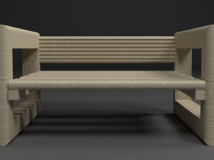 Table and table for the garden 3D 모델