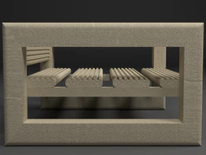 Table and table for the garden 3D Model