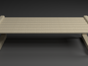 Table and table for the garden 3D 모델