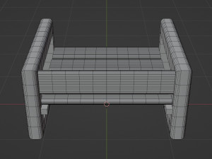 Table and table for the garden 3D 모델