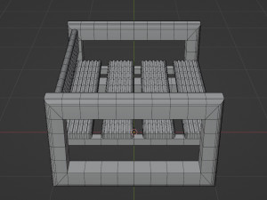 Table and table for the garden 3D 모델