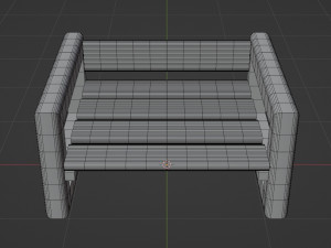 Table and table for the garden 3D 모델