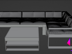 Ofa and coffee table for the terrace Modelo 3D