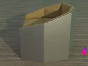 Set of armchair and coffee table Free 3D Model