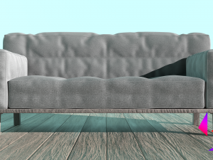 Soft fabric sofa Modelo 3D