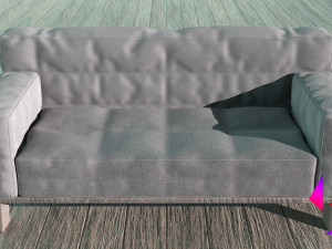 Soft fabric sofa Modelo 3D