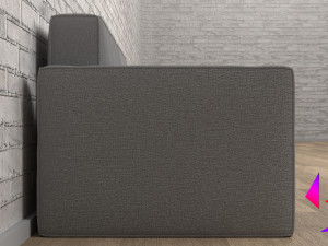 Soft frameless sofa Model 3D