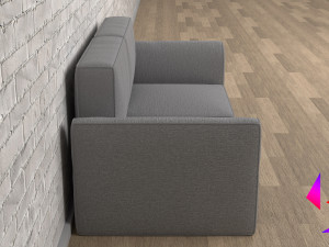 Soft frameless sofa Model 3D