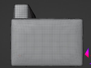 Soft frameless sofa Model 3D