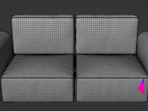 Soft frameless sofa Model 3D