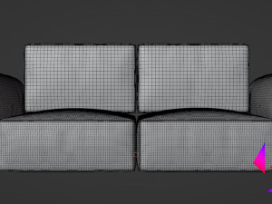 Soft frameless sofa Model 3D