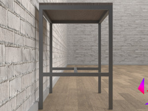Kitchen table and chair Low-poly 3D 模型