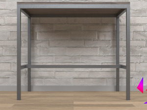 Kitchen table and chair Low-poly 3D 模型