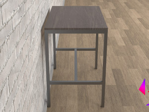 Kitchen table and chair Low-poly 3D 模型