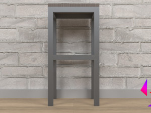 Kitchen table and chair Low-poly 3D 模型