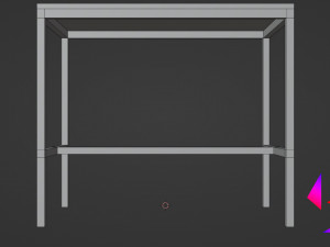 Kitchen table and chair Low-poly 3D 模型