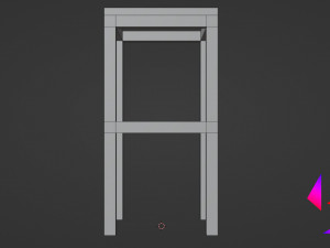 Kitchen table and chair Low-poly 3D 模型