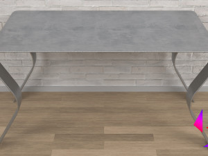 Metal table for the kitchen 3D 모델