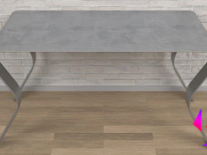 Metal table for the kitchen 3D Model