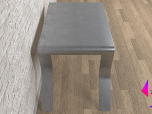 Metal table for the kitchen 3D 모델