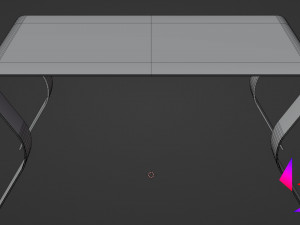 Metal table for the kitchen 3D 모델