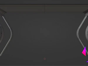 Metal table for the kitchen 3D Model