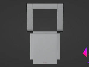 Metal table for the kitchen 3D Model
