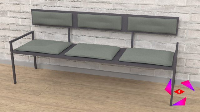 Bench Model 3D .c4d .max .obj .3ds .fbx .stl .blend 