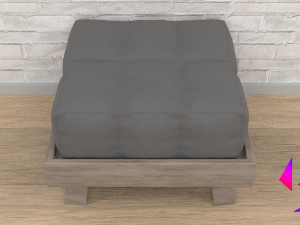 Ottoman 3D-Modell